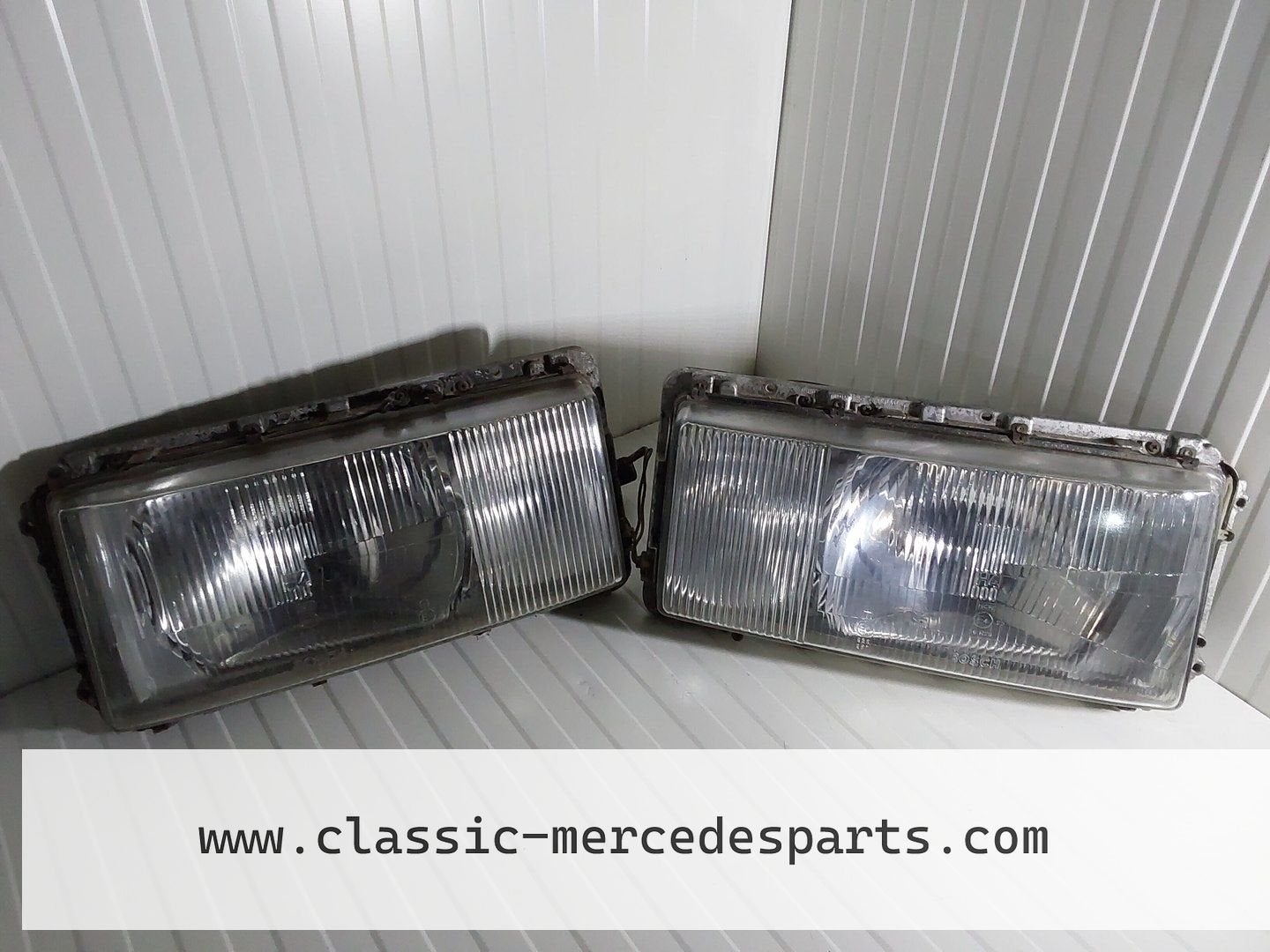 Set zeer nette Koplampen Mercedes W116 Bosch links en rechts, Autos : Pièces & Accessoires, Utilisé, -, -, Enlèvement ou Envoi