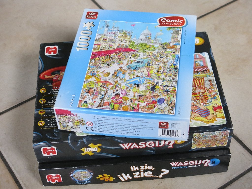 2 leuke puzzels 1000 stukjes, Ophalen, 500 t/m 1500 stukjes, Legpuzzel
