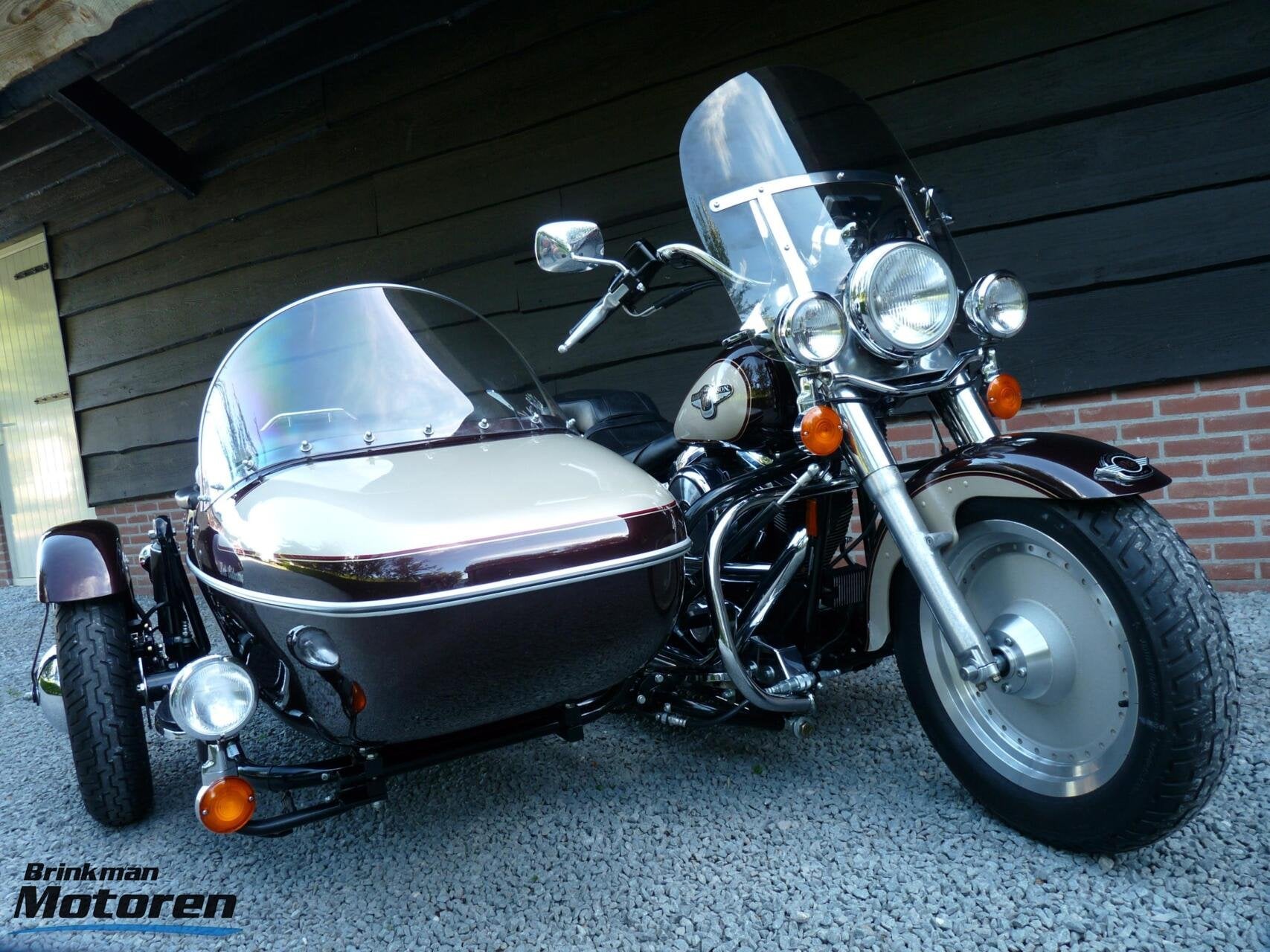 FLSTF Fat Boy Zijspan / Gespann Fatboy Reverse., Motos, Motos | Harley-Davidson, Plus de 35 kW, Particulier, Chopper, 1340 cm³