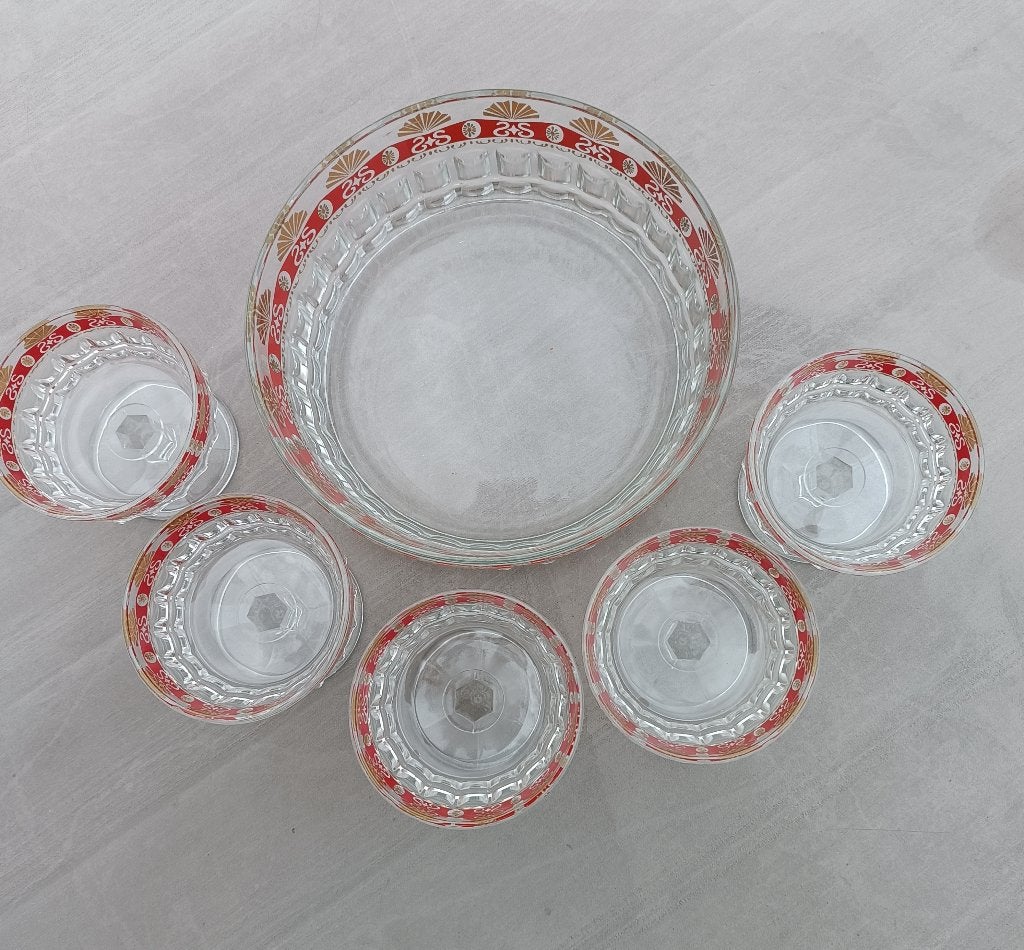 Vintage set voor bv fruitsla, Antiek en Kunst, Ophalen