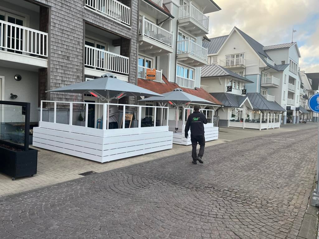 Parasols remi armonia licht grijs 350x350, Zakelijke goederen, Ophalen, Gebruikt, Overige typen