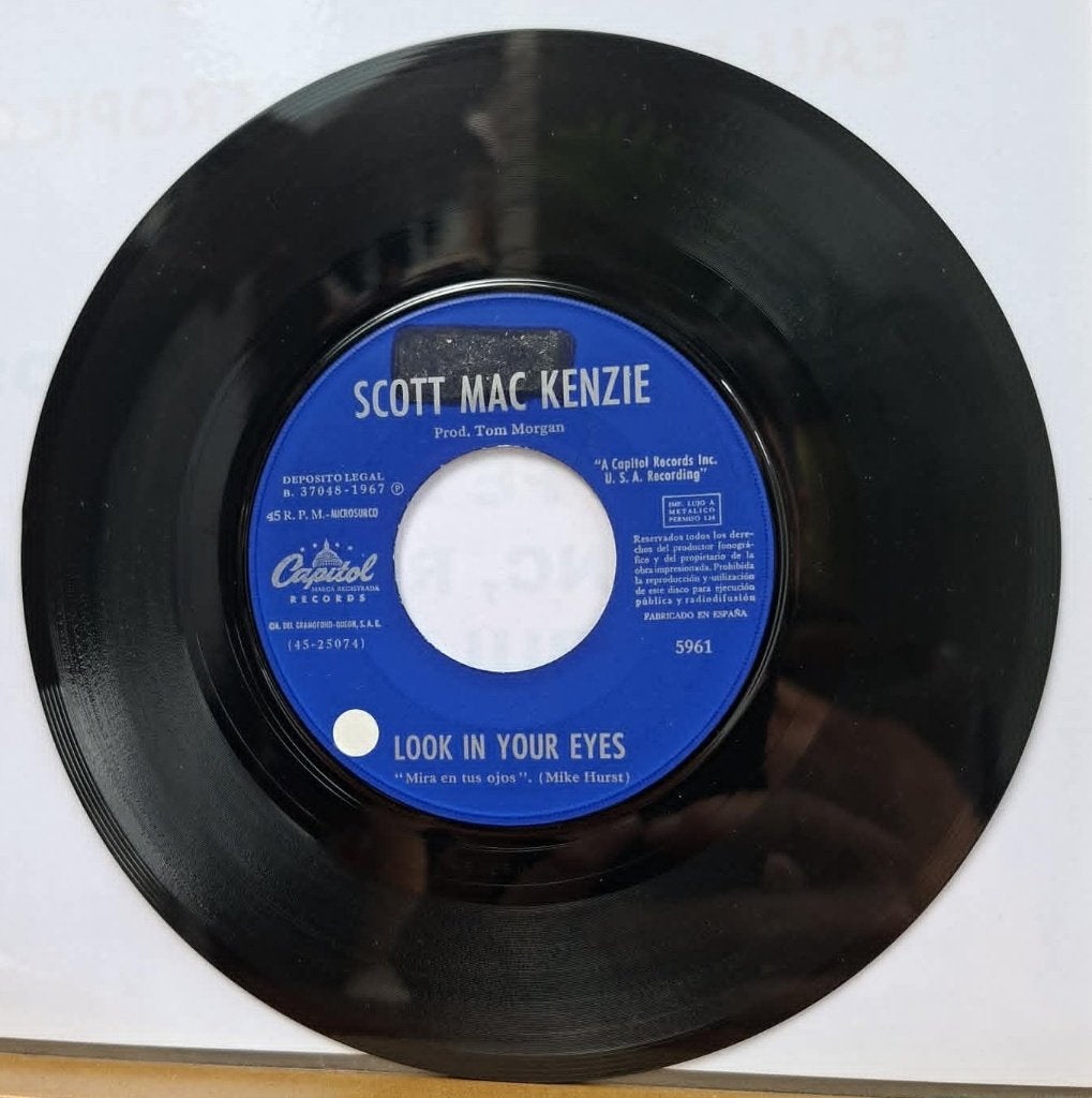 Scott MacKenzie – Look In Your Eyes, Pressage original, 7 inch, Utilisé, Autres types