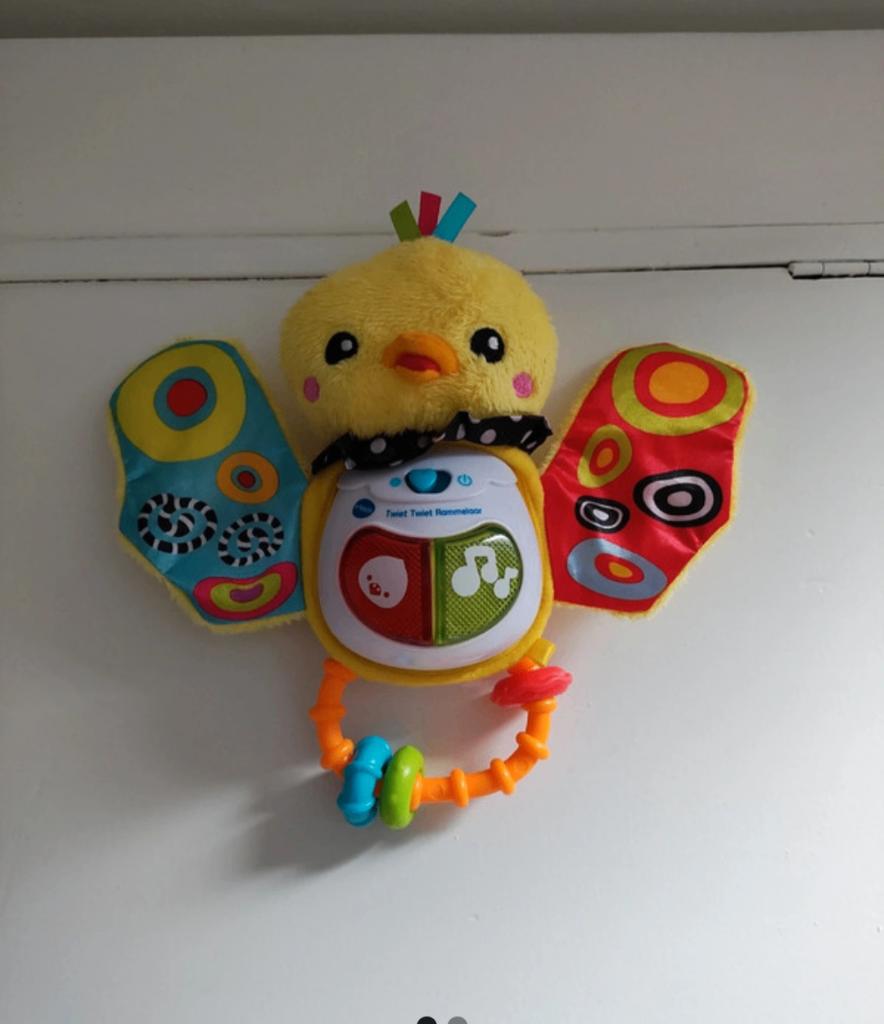 Tweet tweet rammelaar, Kinderen en Baby's, Speelgoed | Babyspeelgoed, Ophalen, Zo goed als nieuw, Rammelaar, Met licht