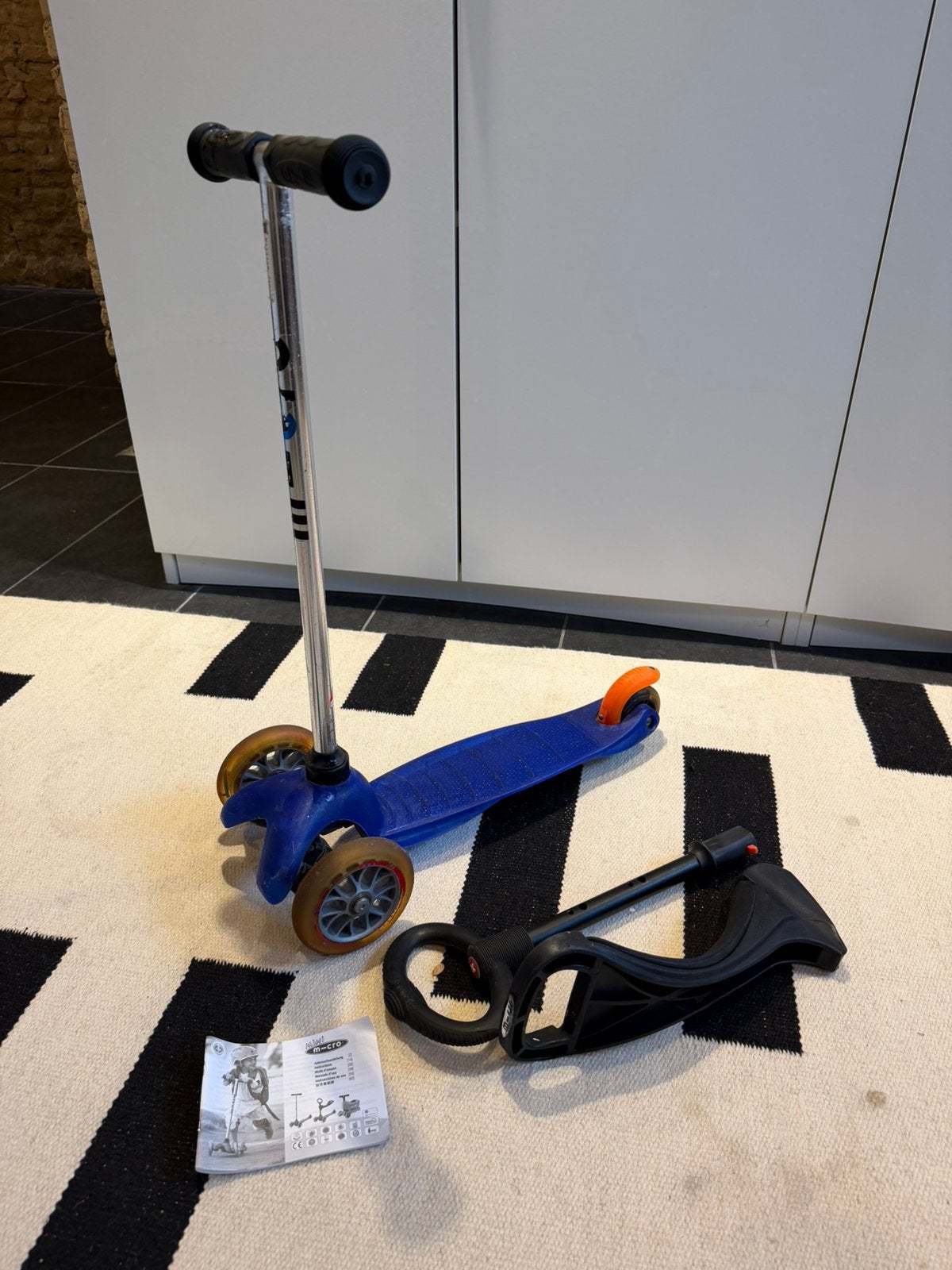 Step Micro blauw verstelbaar, Fietsen en Brommers, Ophalen of Verzenden, Gebruikt