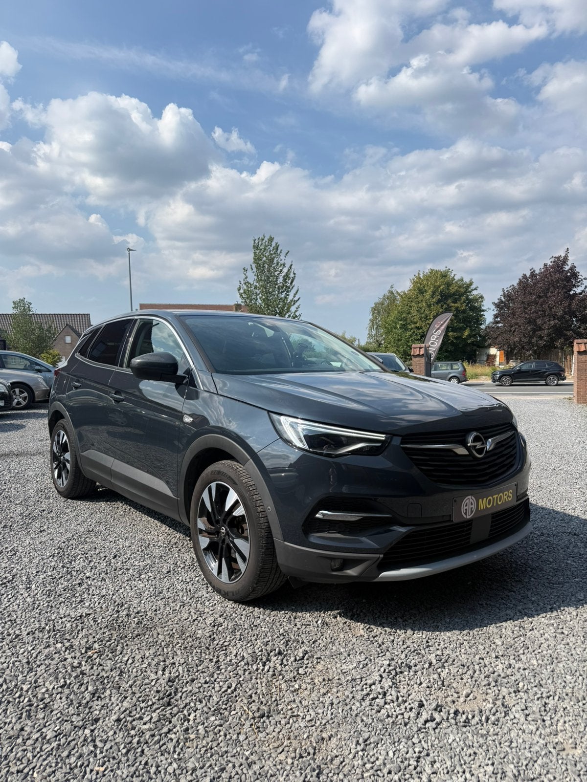 Opel Grandland X 1.2 Turbo, Autos, Argent ou Gris, Euro 6, Entreprise, Noir