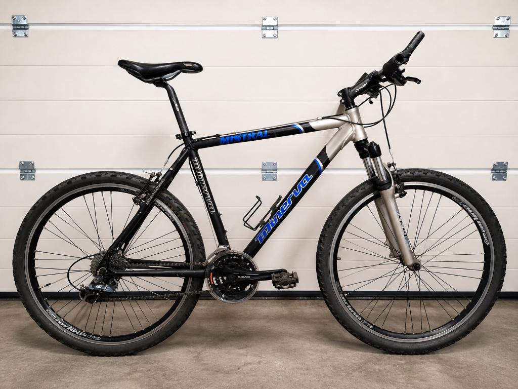 Mountainbike Minerva – rijklaar, Fietsen en Brommers, 10 tot 15 versnellingen, Velgrem, Zo goed als nieuw, 53 tot 57 cm
