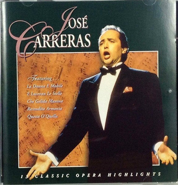 CD- José Carrearas- Operatic Areas- 1 + 1 GRATIS, Envoi