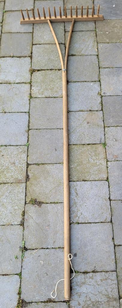 Oude houten hark in perfecte staat, Ophalen of Verzenden