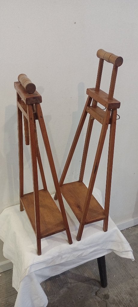 Paire de béquilles axillaires anciennes en bois, Antiquités & Art, Antiquités | Outils & Instruments, Enlèvement ou Envoi