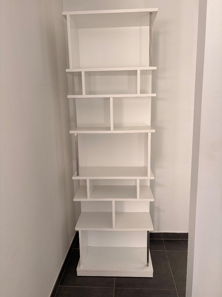Witte kast met oneven vakken, Ophalen, 50 tot 100 cm, Zo goed als nieuw, 150 tot 200 cm