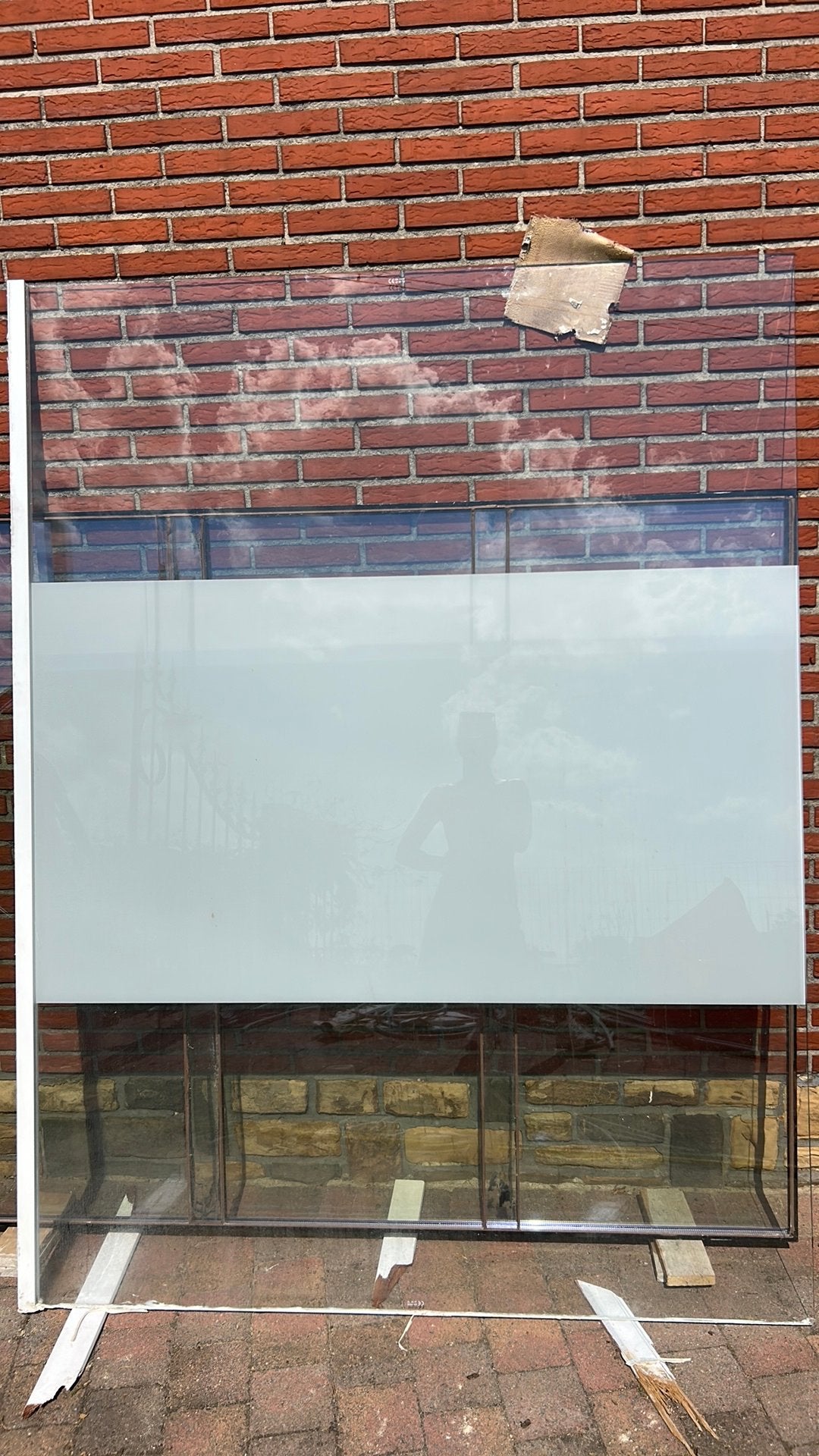 Douchewand, Ophalen, Gebruikt, Glas, Douche