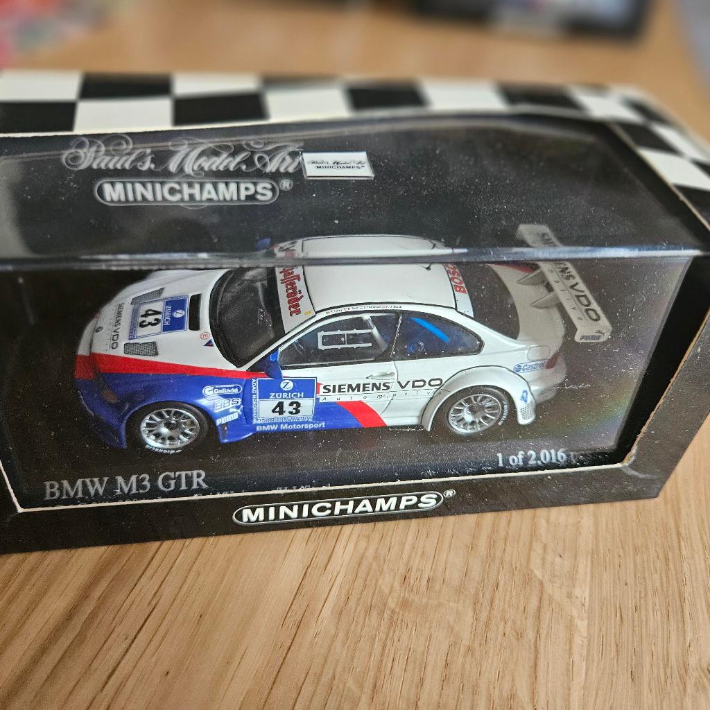BMW M3 GTR adac 24h 2004 n43 1/43, Enlèvement ou Envoi, Neuf, Voiture, MiniChamps