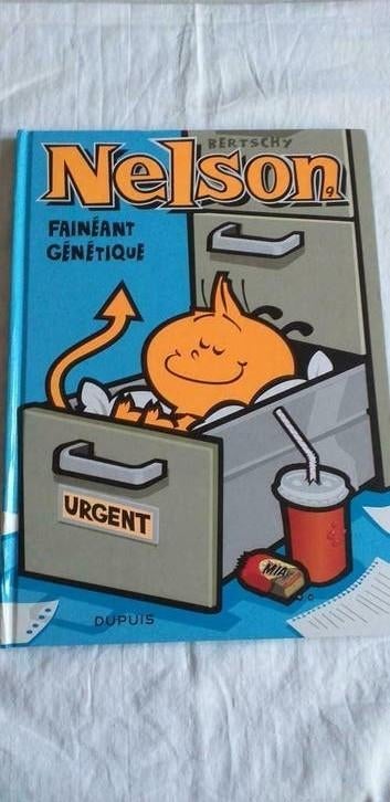 Nelson Fainéant génétique  tome 9, Livres, Enlèvement ou Envoi, Une BD, Utilisé, Bertschy