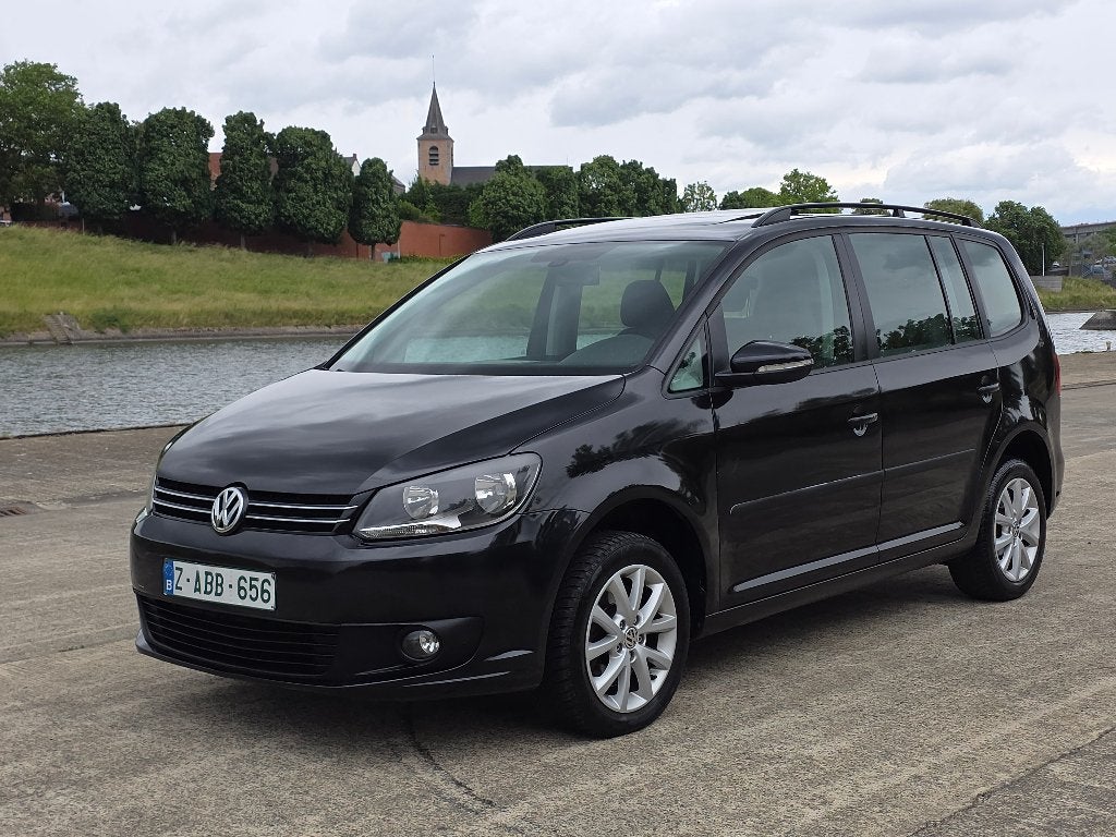 Volkswagen Touran 1.4 TSI Trendline DSG, Auto's, Zwart, Zwart, 5 deurs, Particulier