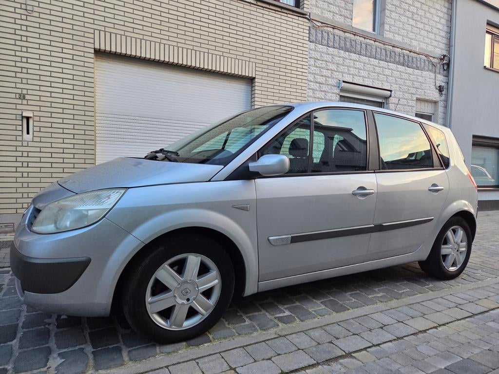 Renault Scénic 1.6-16V Business automaat, Auto's, Zwart, 4 cilinders, 1600 cc, Leder
