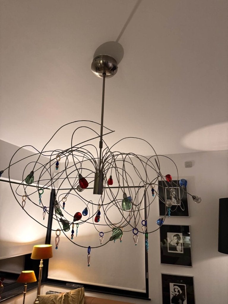 Harco Loor Style Strawberry design hanglamp, 1990’s, Autres culots, Enlèvement, Utilisé, Design