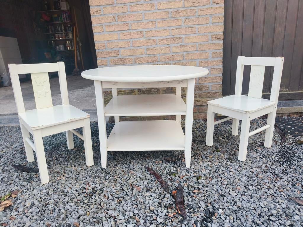 Tafeltje en 2 stoelen voor peuter/jonge kleuter, Enlèvement, Chaise(s)