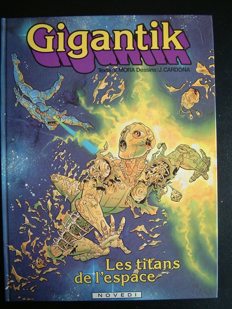 Gigantik - 3. Les titans de l’espace - [EO], Gelezen, Eén stripboek, Ophalen of Verzenden, Mora & Cardona