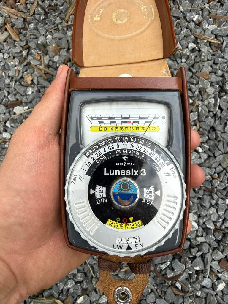 Gossen Lunasix 3 lichtmeter incl. originele lederen hoes., Ophalen, Zo goed als nieuw