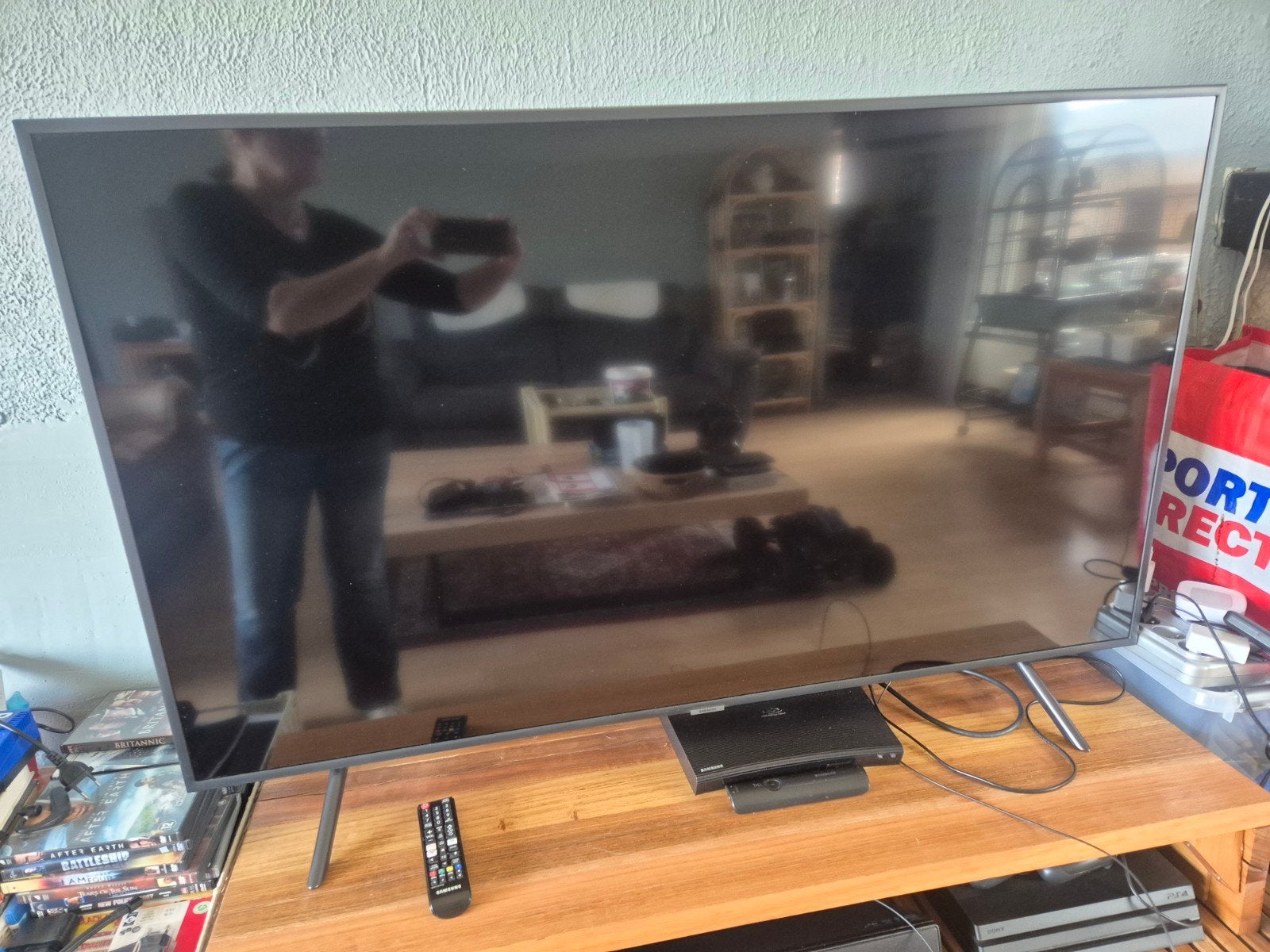 SAMSUNG  4K 55INCH SMART TV, Audio, Tv en Foto, Ophalen, QLED, Zo goed als nieuw, 100 Hz