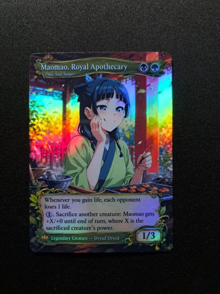 MTG Mao Mao Dina, Hobby & Loisirs créatifs, Enlèvement ou Envoi, Comme neuf, Cartes en vrac, Foil