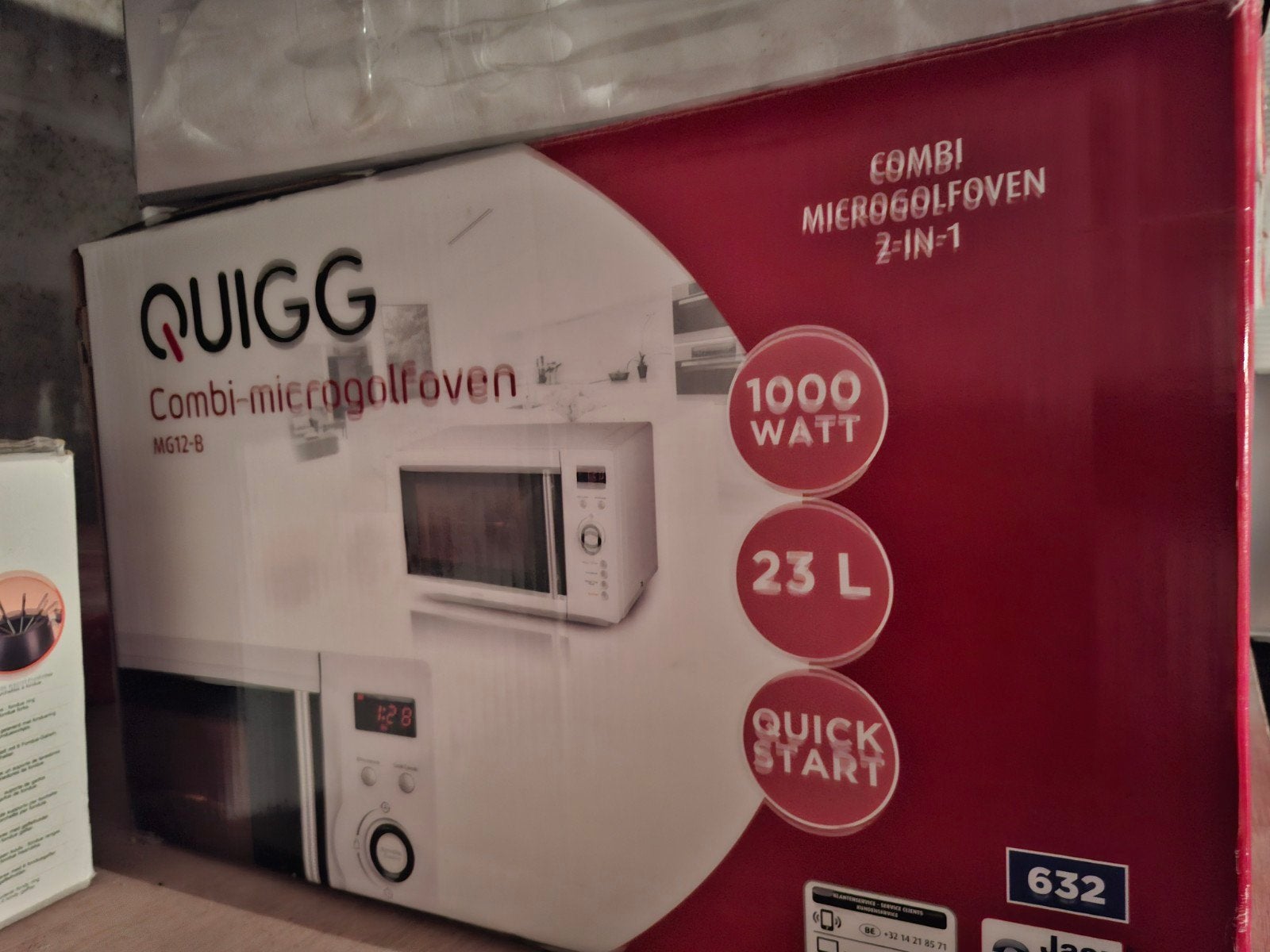 Quigg microgolf (Nieuw), Elektronische apparatuur, Ophalen, Microgolfoven, Vrijstaand, Grill