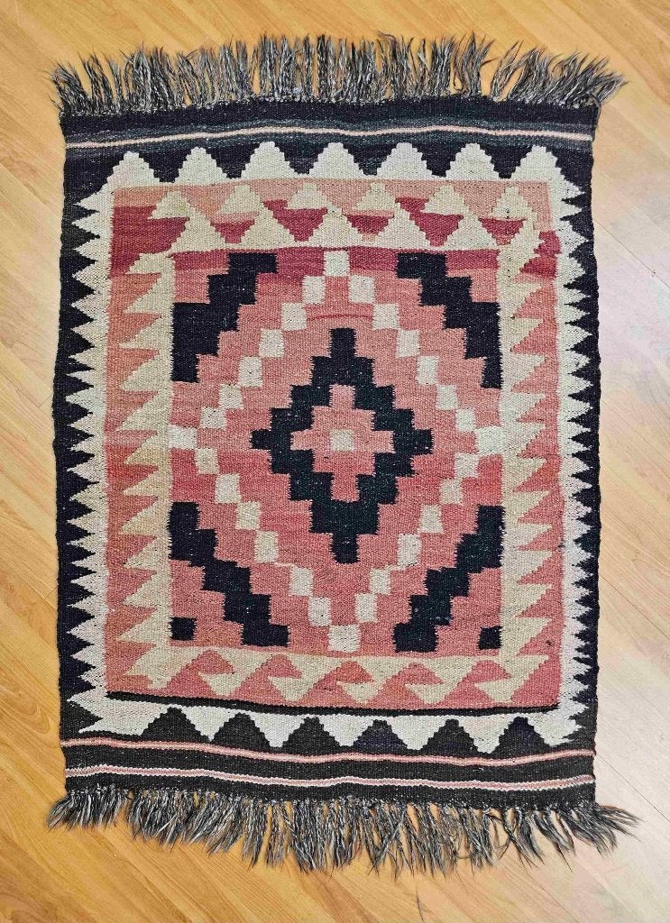 Vintage Kelim kleed 100/80 cm, Ophalen of Verzenden, Gebruikt, Overige stijlen