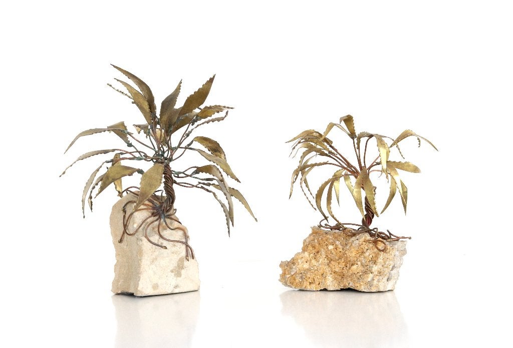 Palmboom rots koper Daniel D'Haeseleer - Vintage kunstwerk, Enlèvement ou Envoi
