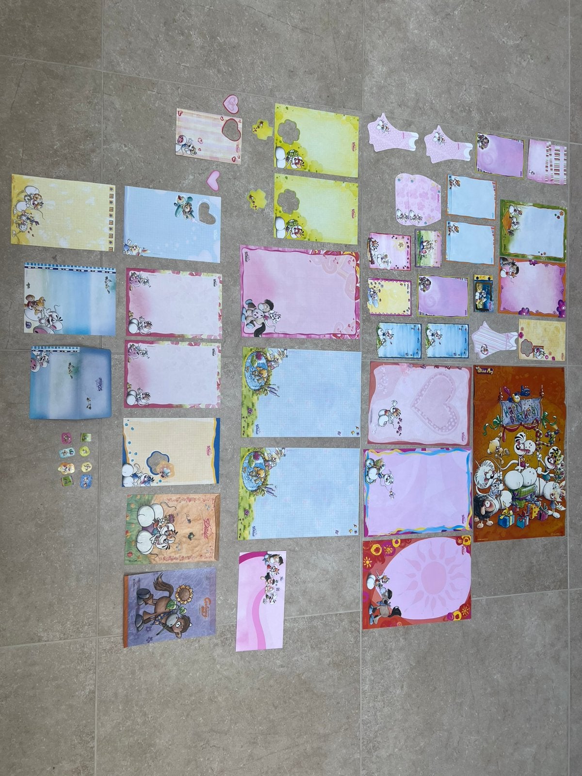 Lot Papeterie Diddl Vintage de Collection & Stickers, Verzamelen, Diddl, Ophalen, Nieuw