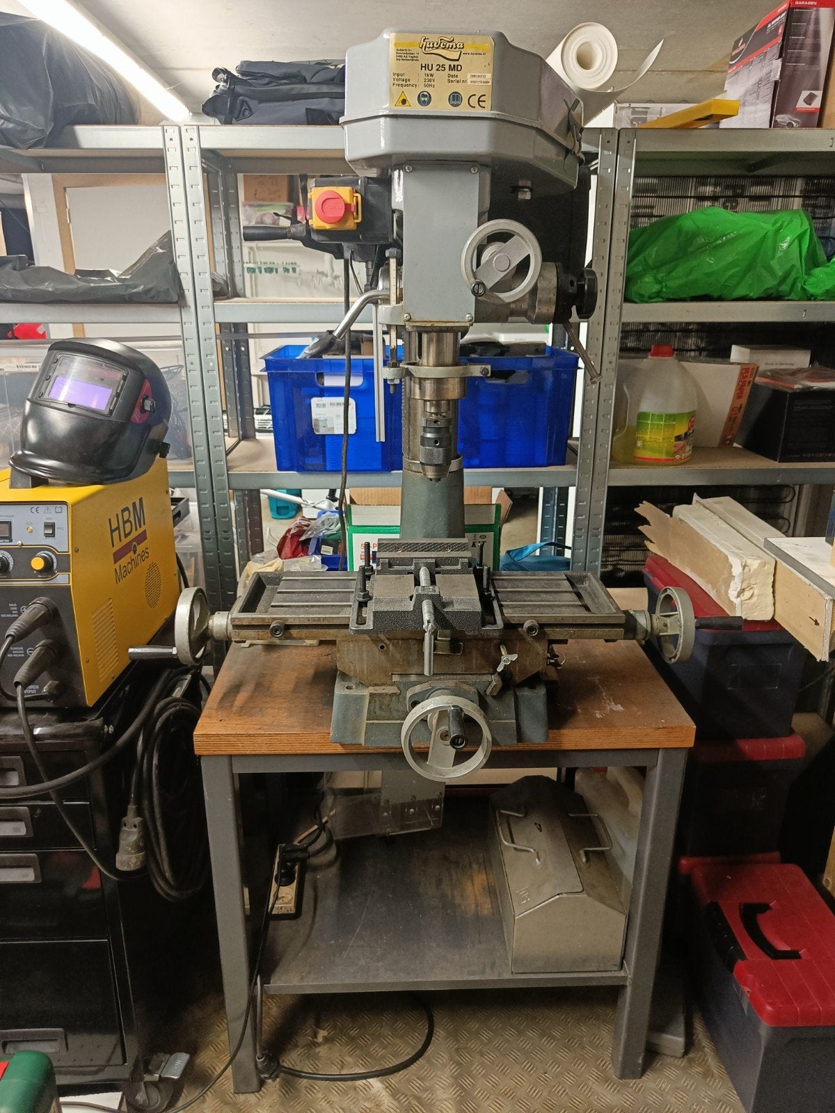 Huvema HU 25 MD Freesmachine, Doe-het-zelf en Bouw, Ophalen, Gebruikt