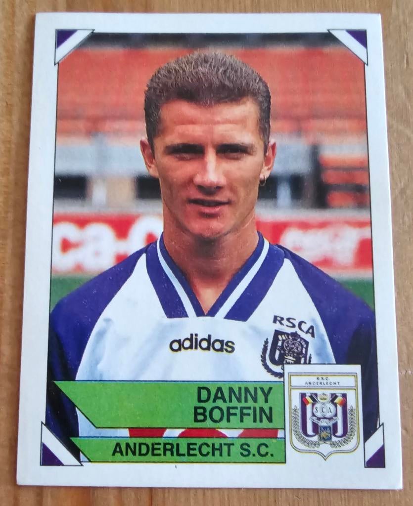Panini Football 95 #41 Danny Boffin SC Anderlecht Voetbal!, Ophalen of Verzenden, Zo goed als nieuw, Sticker