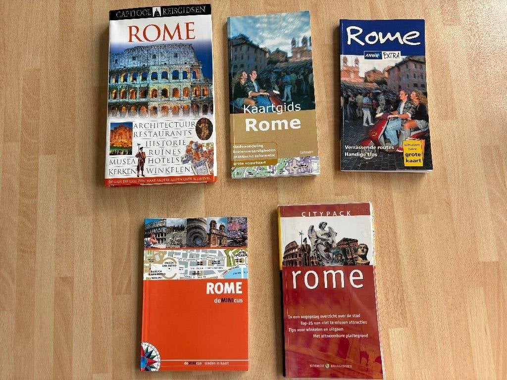 5 reisgidsen Rome, Boeken, Ophalen of Verzenden, ANWB