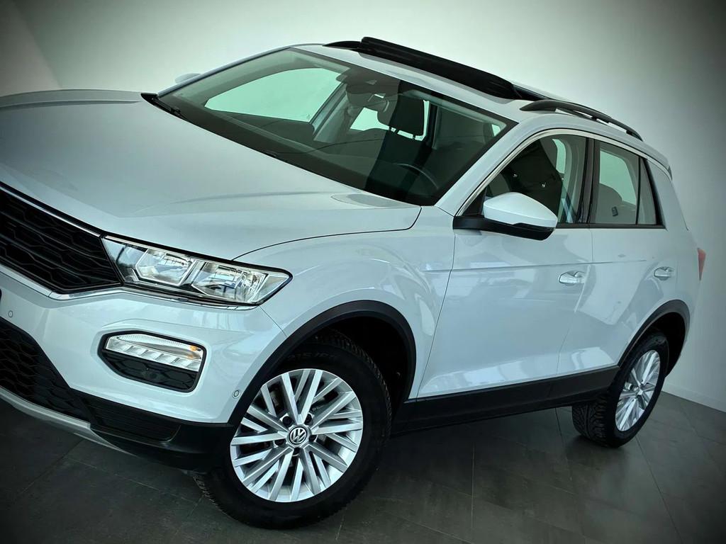 Volkswagen T-Roc 1.5TSI DSG-1ERPRO-GPS-T.O-CARPLAY-JANTES16-, Automaat, Stof, 4 cilinders, Wit