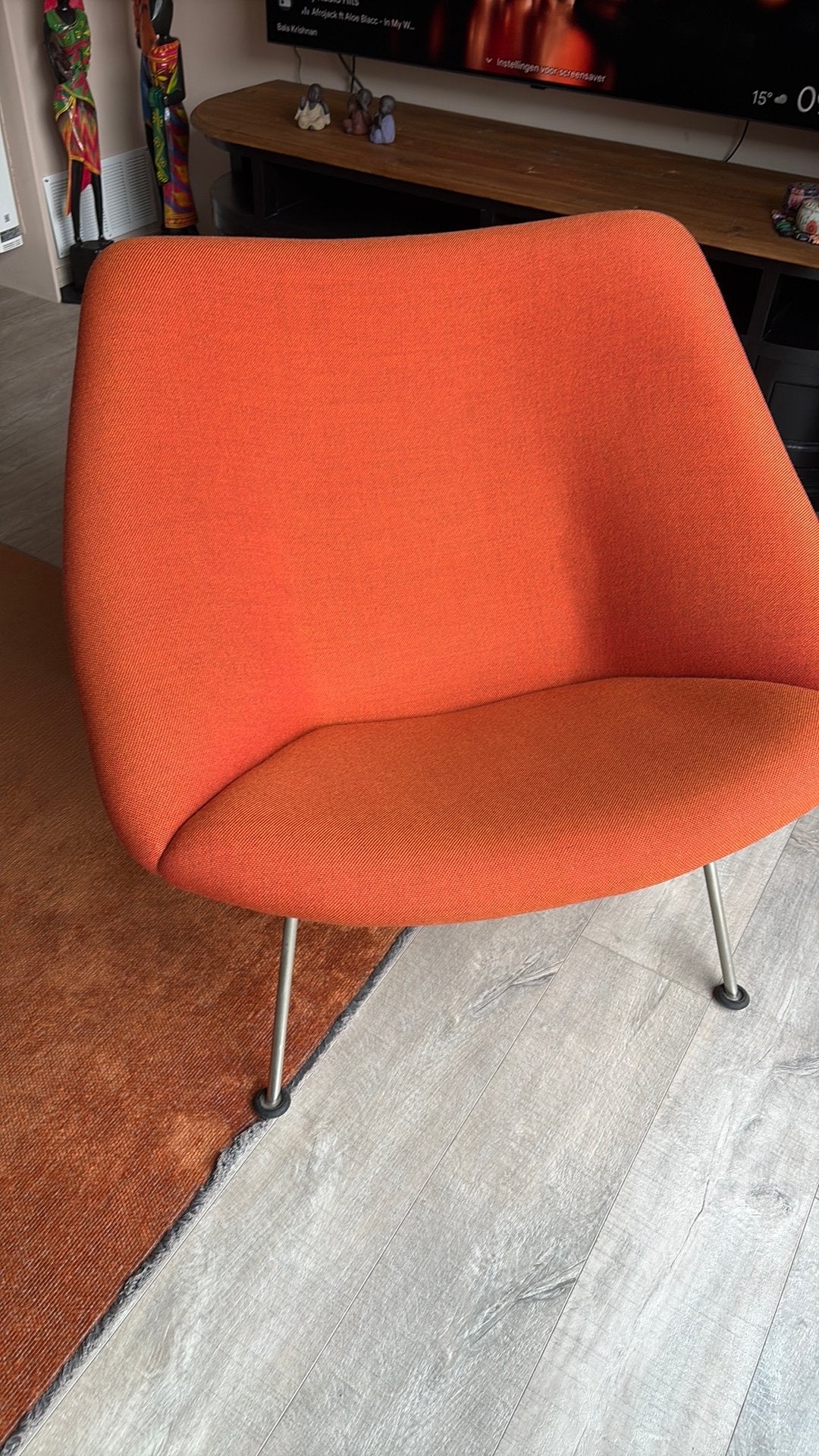 Eenpersoons Artifort stoel -  Luxe 2 persoons relax bank, 125 cm ou plus, Comme neuf, Enlèvement, Autres matériaux