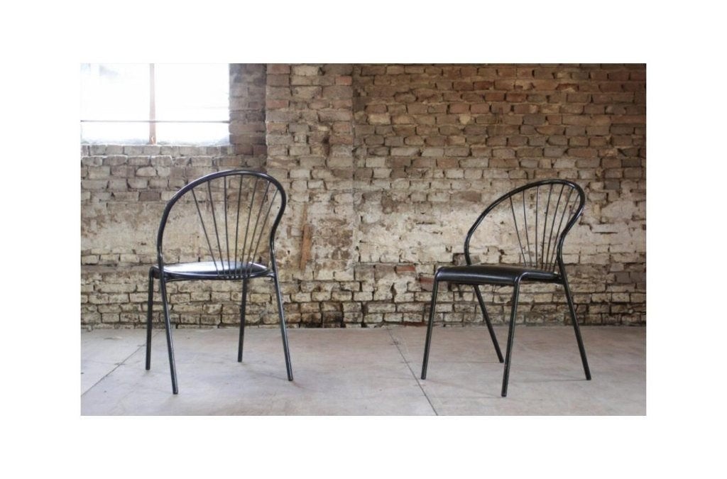 Partij Vintage metalen stoelen - horeca, cafe, bistro, Enlèvement