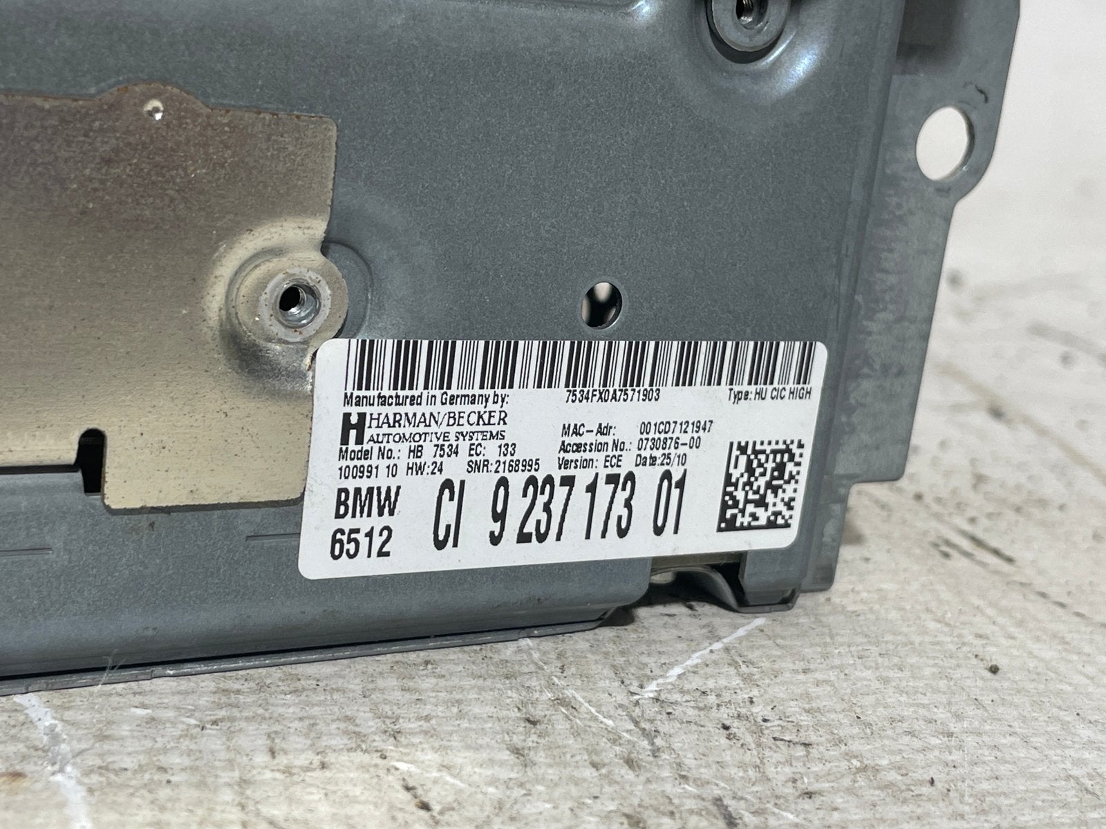 Modules de Navigation BMW F10/F11   9237173   01, Enlèvement, Utilisé, BMW
