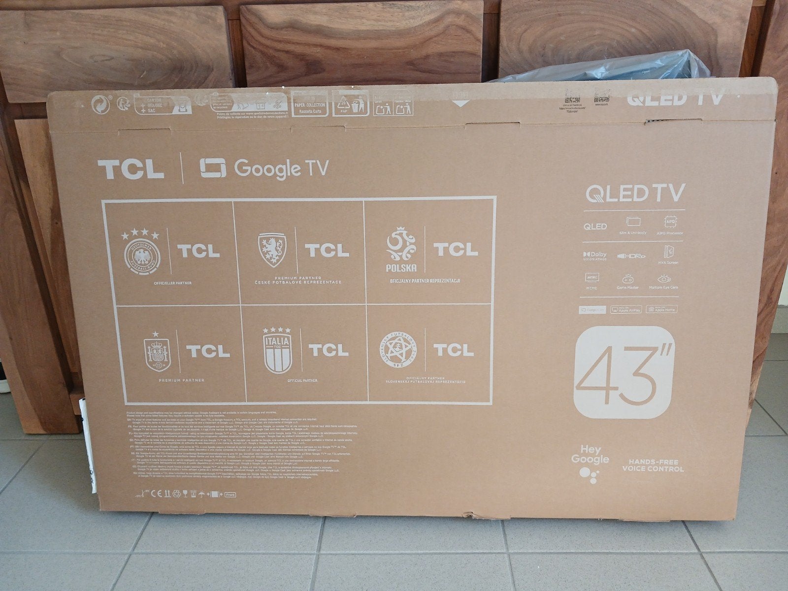 TCL QLED, google tv nieuw, enkel uit de verpakking gehaald,, Audio, Tv en Foto, Televisies, QLED, Nieuw, 40 tot 60 cm, Ophalen