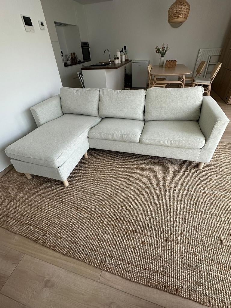IKEA PÄRUP hoekzetel (Grijs) - Hoezen wasbaar & als nieuw!, Enlèvement, Comme neuf, Tissus, Modern / Scandinavisch.