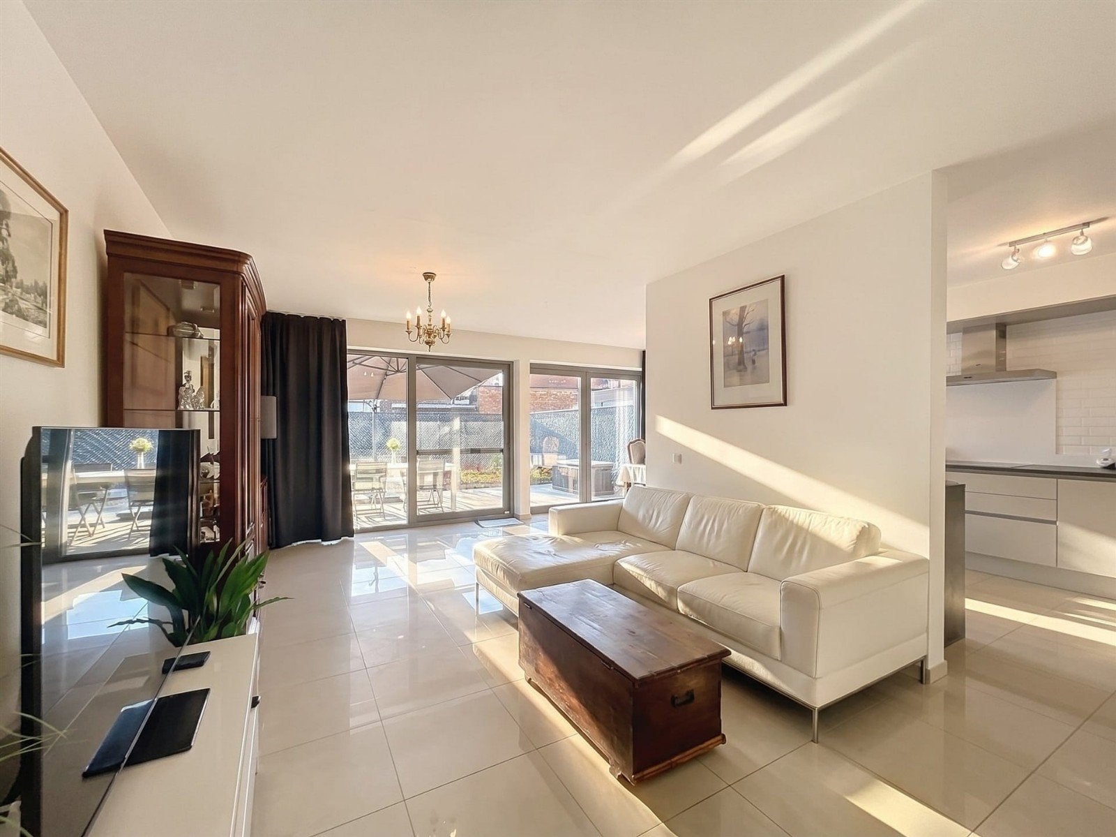 Gelijkvloers 3kamer appartement met tuin in Sint-gillis-waas, Immo, Huizen en Appartementen te koop, Provincie Oost-Vlaanderen