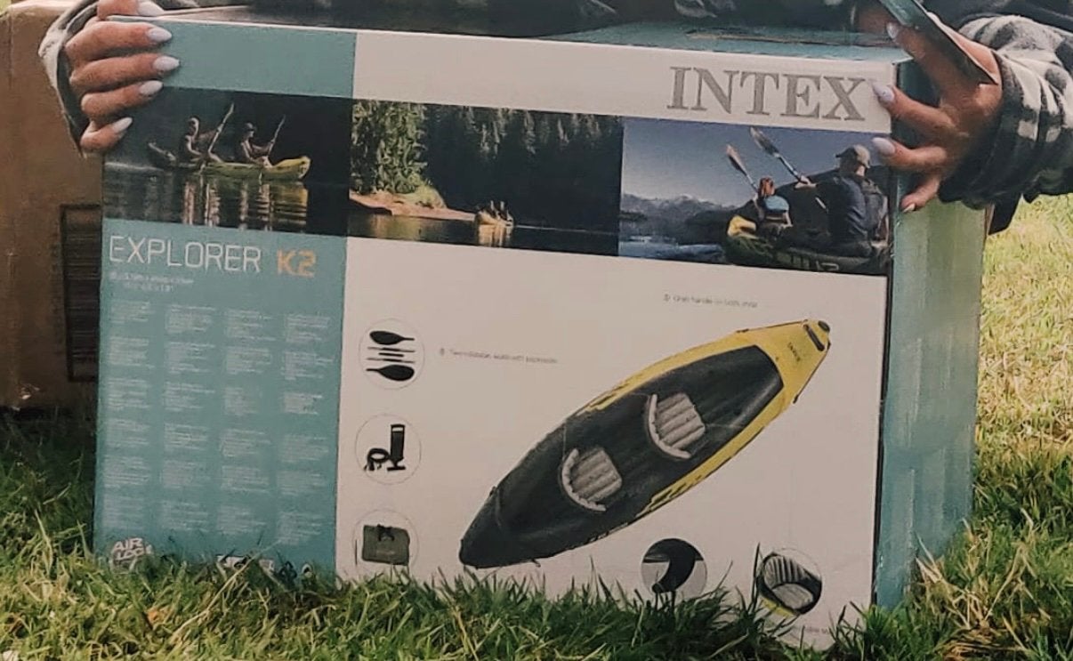 Intex Explorer K2 opblaasbare kajak, Sports nautiques & Bateaux, Canoës, Enlèvement, Comme neuf, Kayak