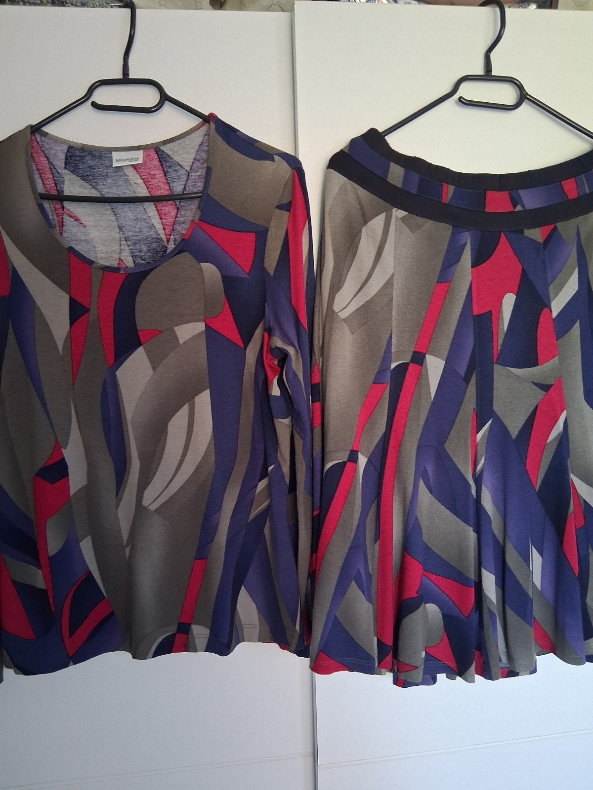 Mooi ensemble rok en bloeze, Kleding | Dames, Rokken, Ophalen, Maat 38/40 (M)