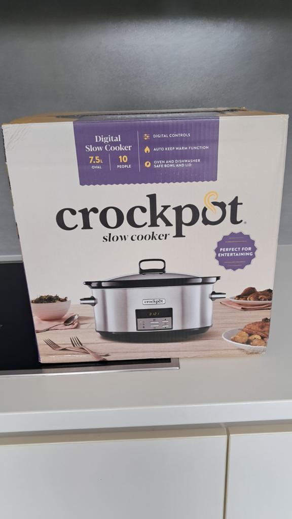 Slowcoocker 7,5 l neuf, Electroménager, Enlèvement, Lave-vaisselle, Neuf