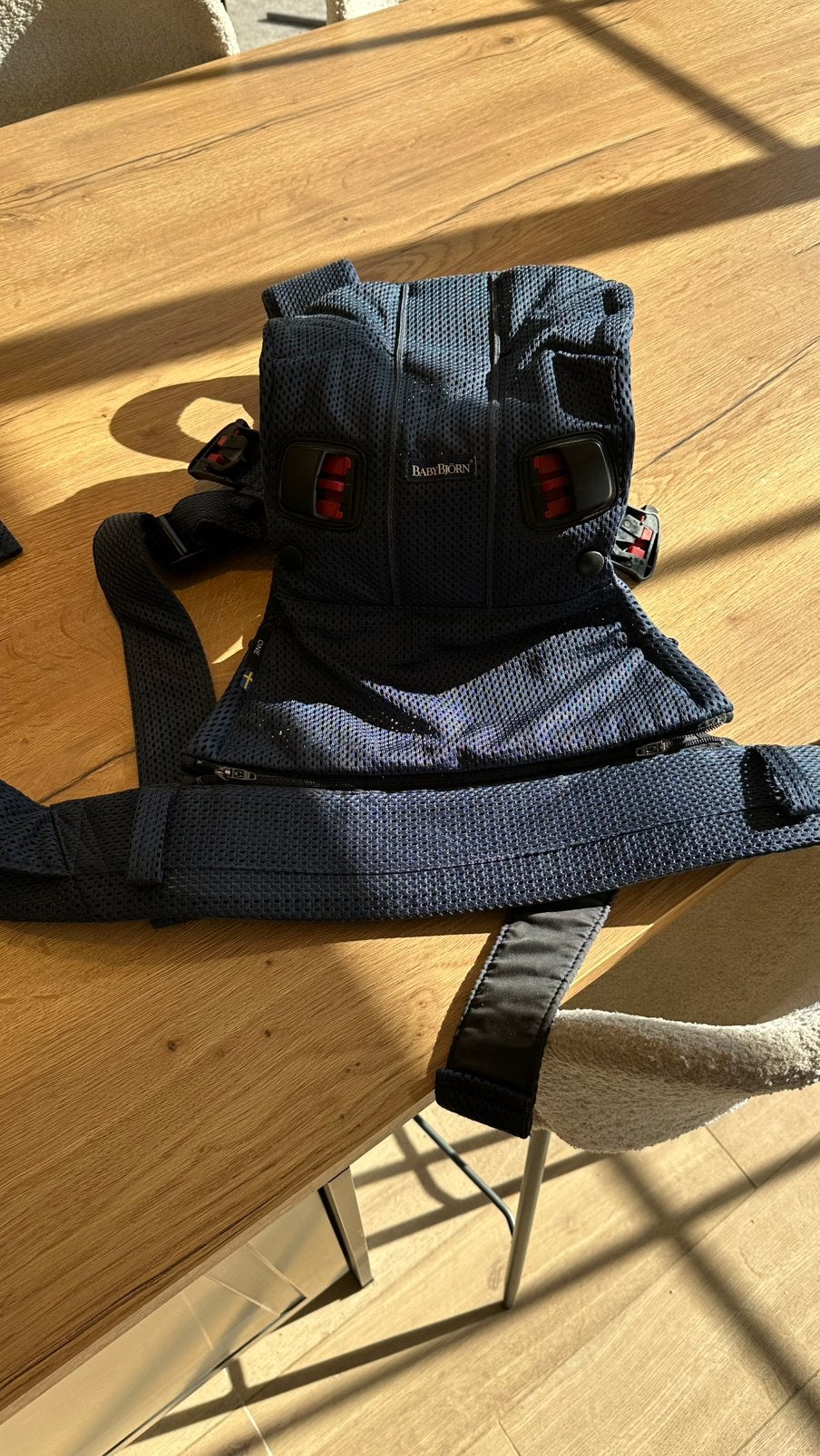 Porte Bebe Babybjorn, Kinderen en Baby's, Ophalen, Zo goed als nieuw, Buik of Rug, Draagzak