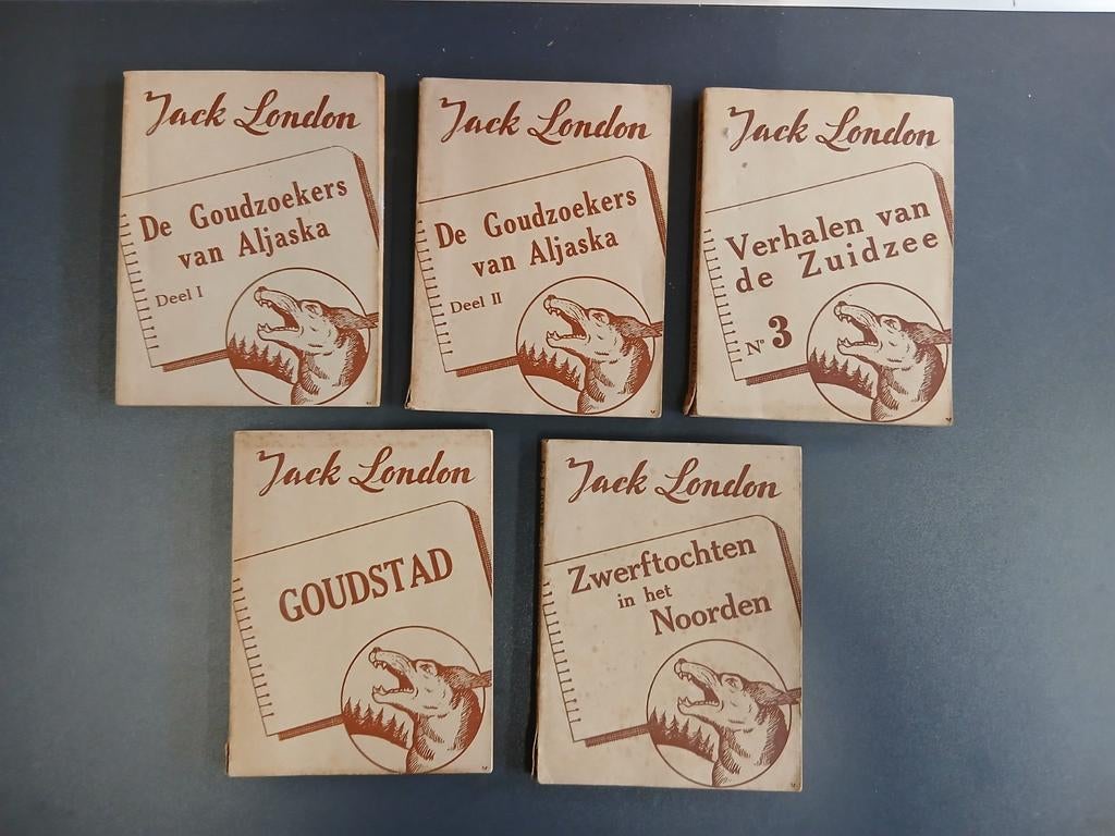 Jack London boeken 5 delen, Boeken, Verzenden