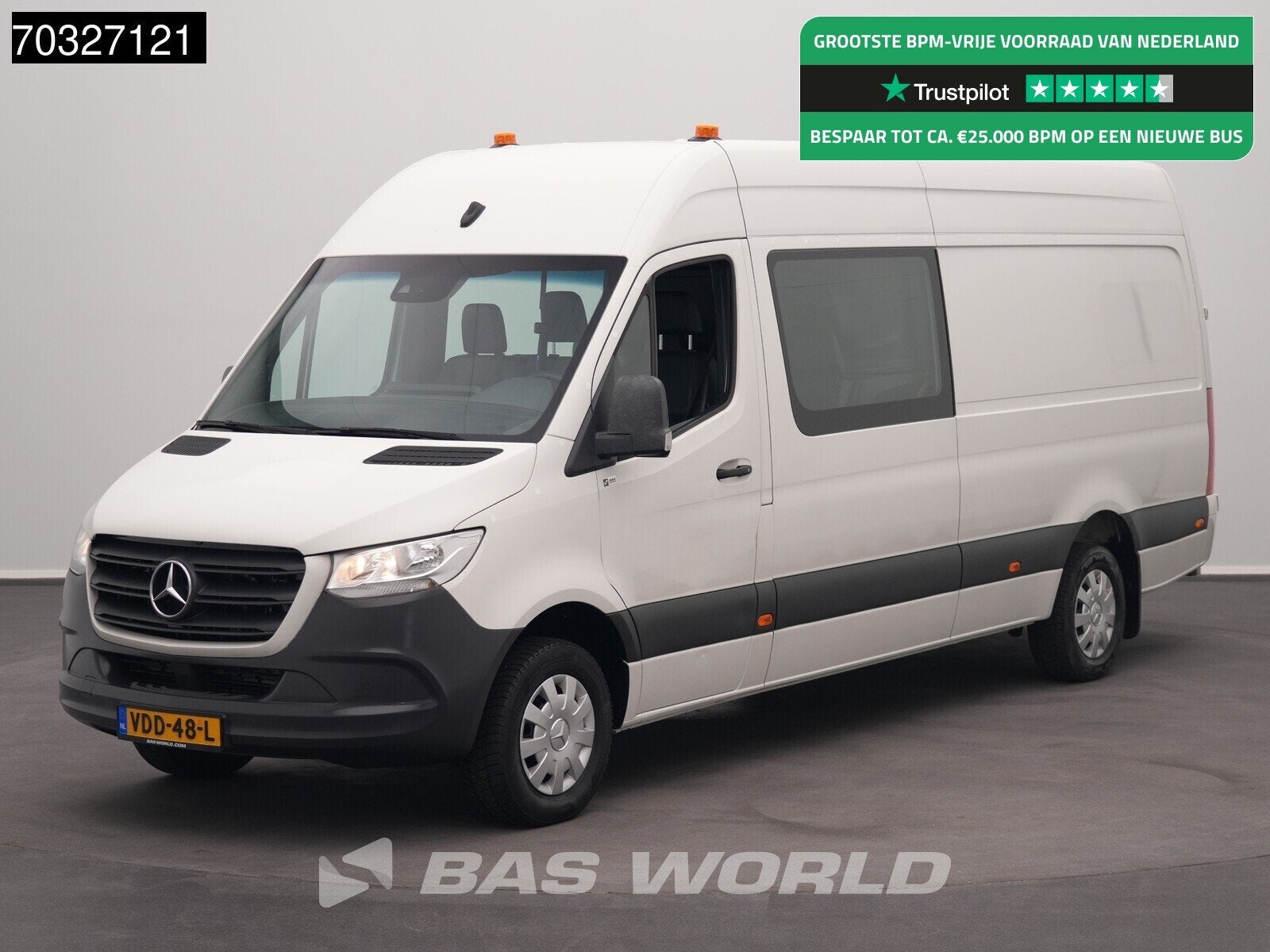 Mercedes Sprinter 316 CDI Automaat Dubbel Cabine L3H2 Navi A, Auto's, Bestelwagens en Lichte vracht, Automaat, Automatische klimaatregeling