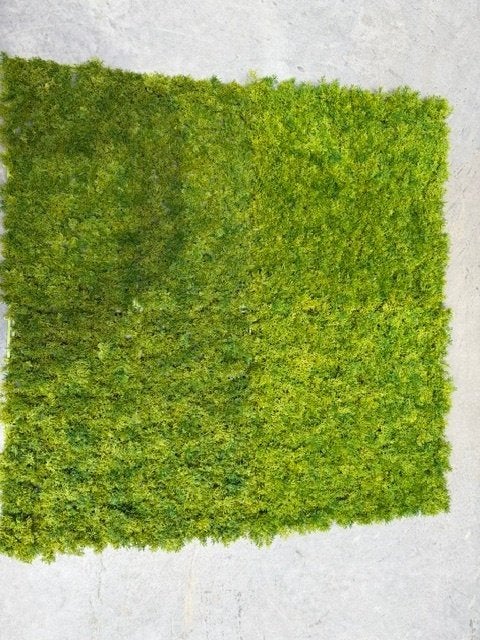 Kunstmoswand circa 10 m² - volledig lot wanddecoratie, Ophalen, Kunststof, Overige typen, Gebruikt