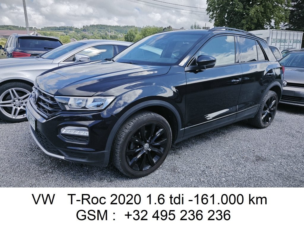 Vw T-Roc 2020 16tdi Roule bien !! Voir frais carrosserie !!, Euro 6, Boîte manuelle, Noir, https://public.car-pass.be/vhr/ea0c337f-0c29-93-aa8c-ab55bb5783f2