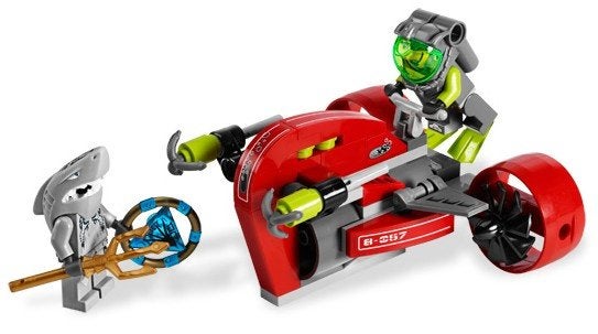 Lego 8057 Atlantis La bataille du naufrage, Lego, Ensemble complet, Comme neuf, Instructions incluses