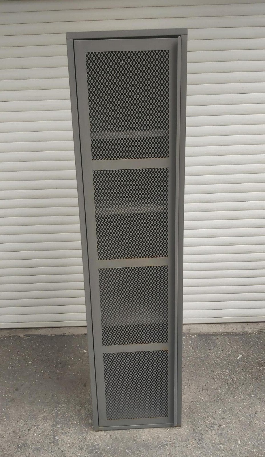 Armoire à colonne en métal avec porte 40×160 noire comme neu, Maison & Meubles, Enlèvement, Métal