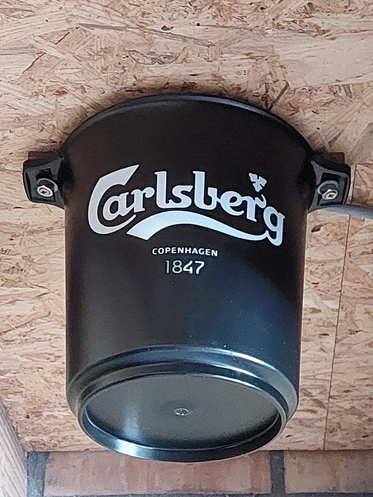 Zwarte ijsemmer Carlsberg, Verzamelen, Ophalen of Verzenden, Zo goed als nieuw, Reclamebord, Plaat of Schild, Overige merken